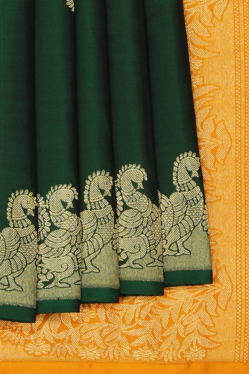 South Silk Green Saree