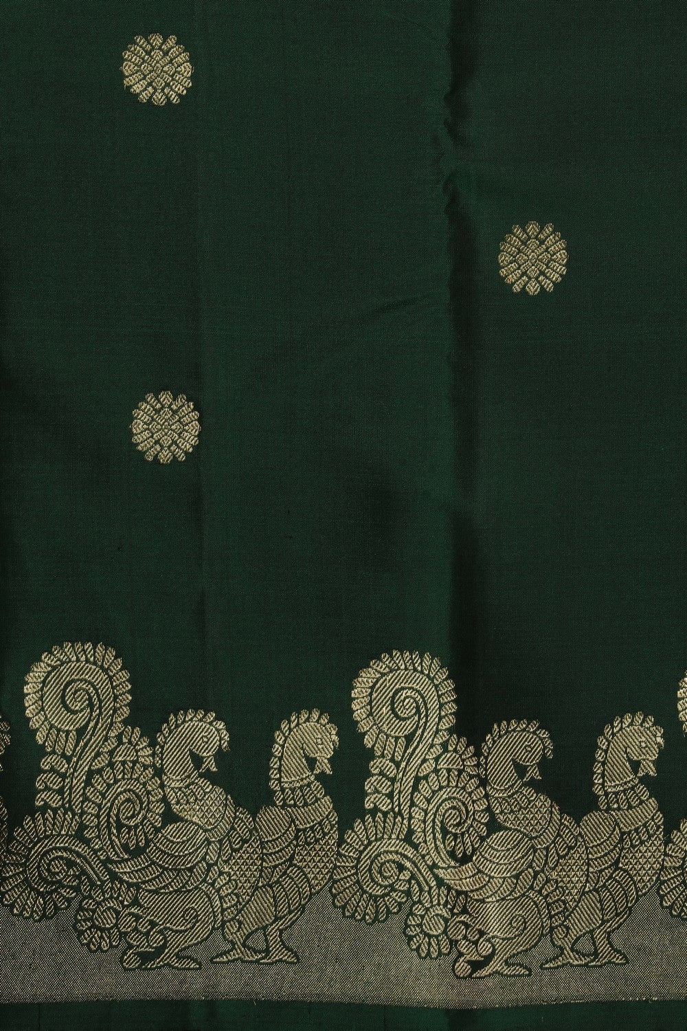 South Silk Green Saree