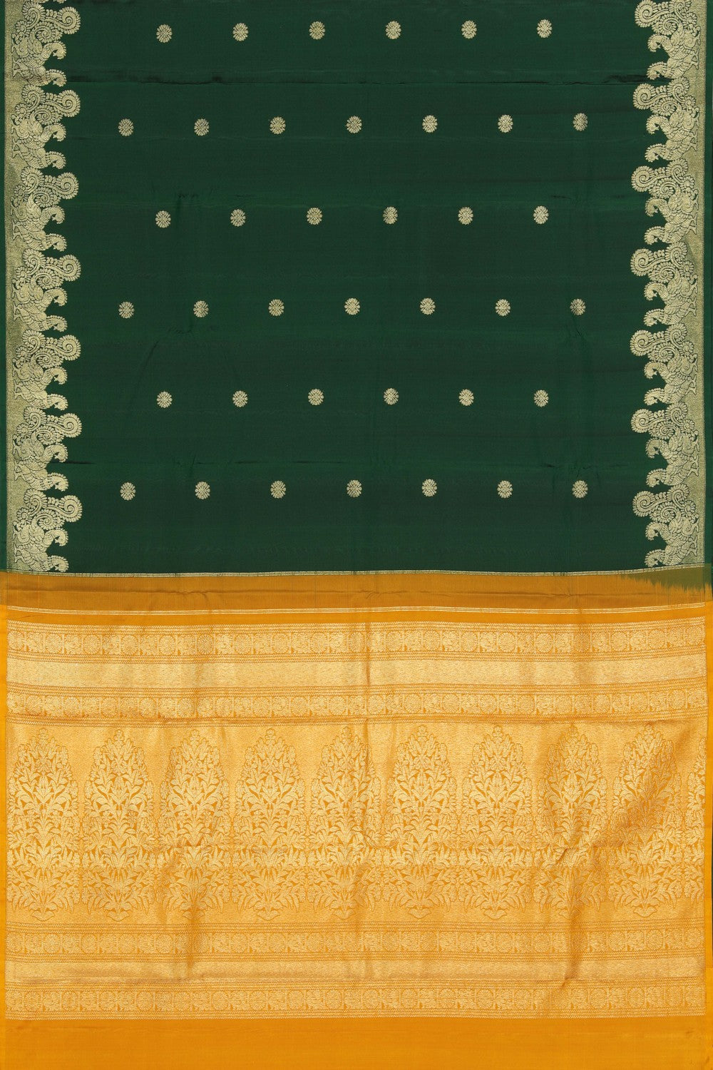 South Silk Green Saree