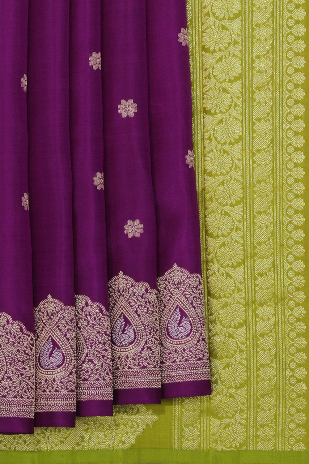 South Silk Purple Saree