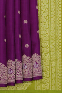 Image of South Silk Purple Saree