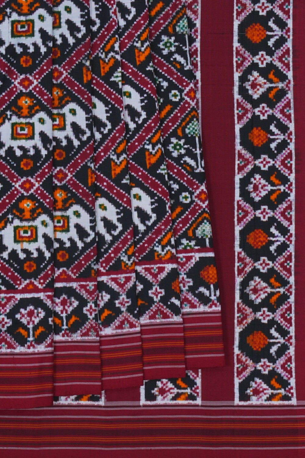 Image of Patan Patola Silk Double Ikat Saree