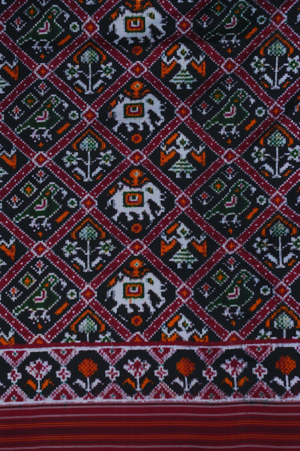 Image of Patan Patola Silk Double Ikat Saree