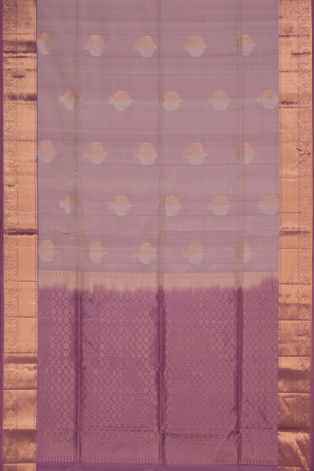 Light Mauve Silk Saree