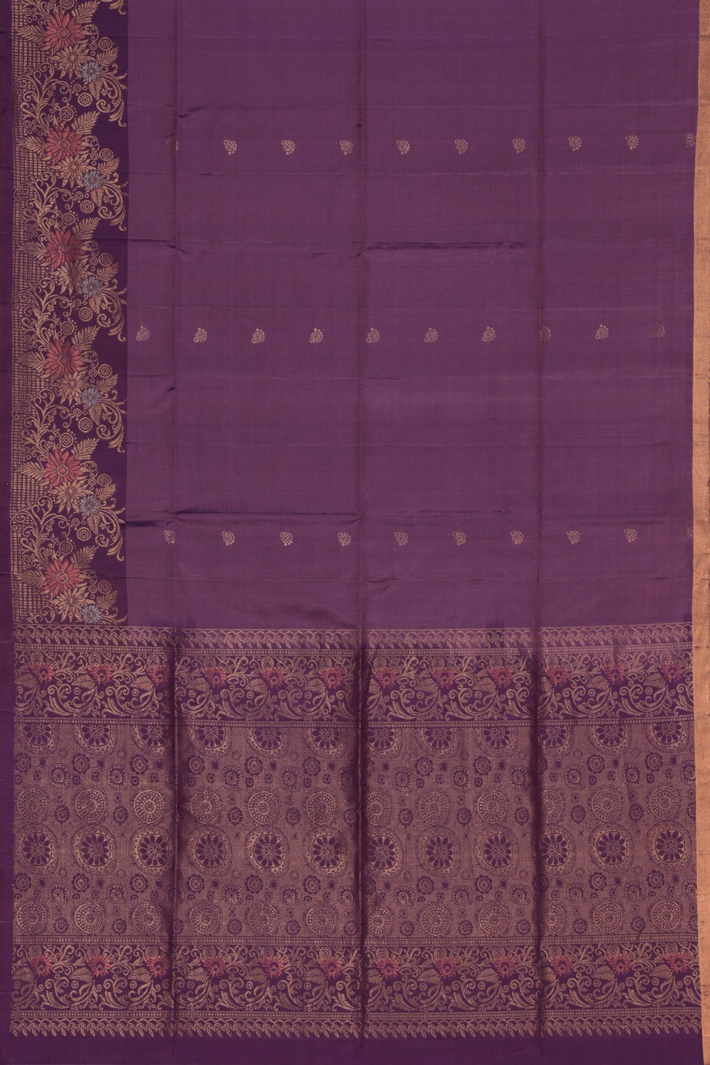 Violet Silk Saree