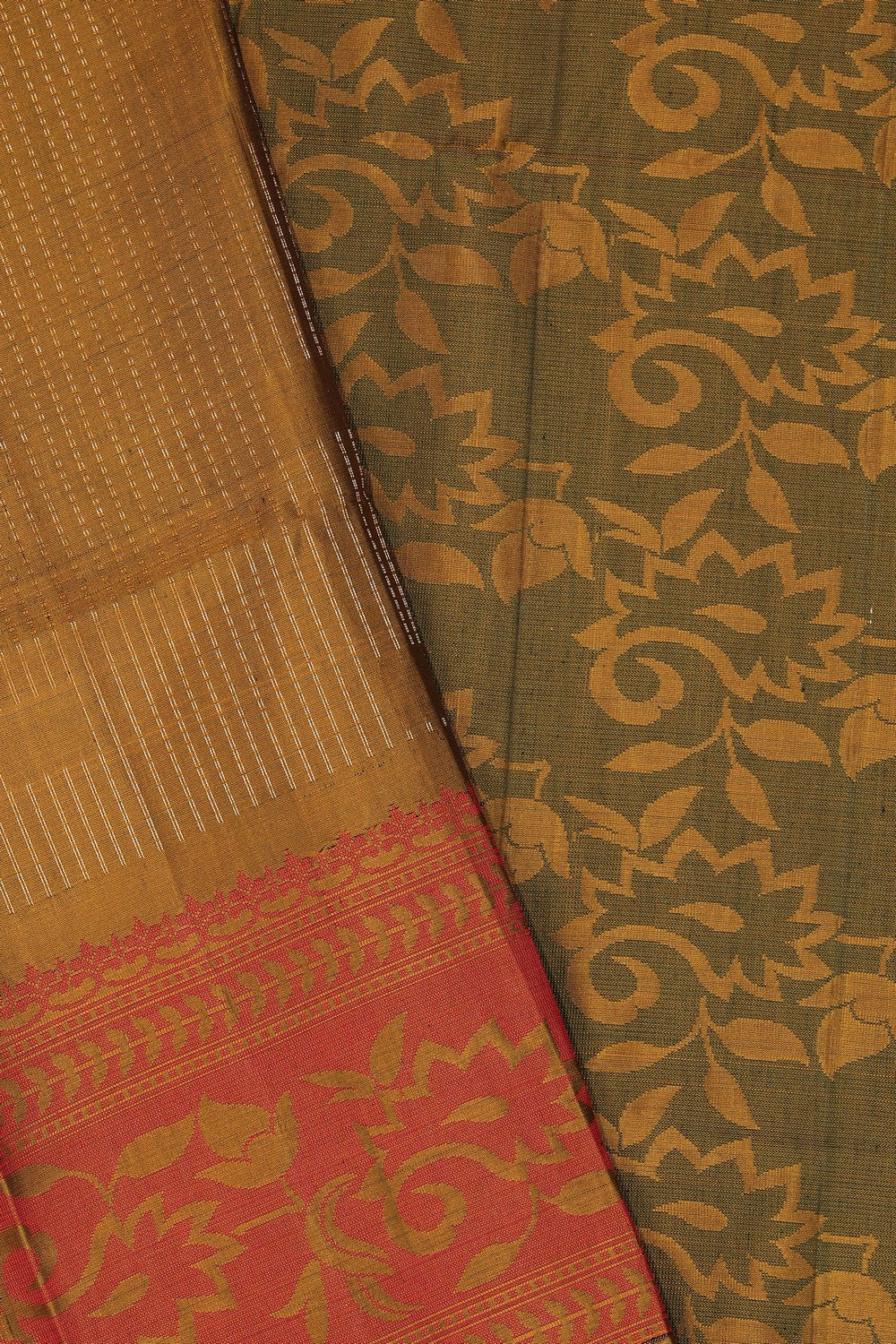 South Silk Mustard Saree