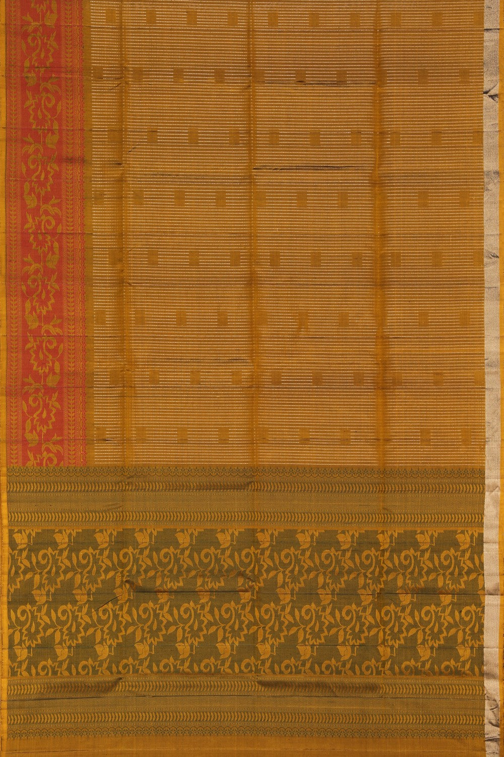 South Silk Mustard Saree