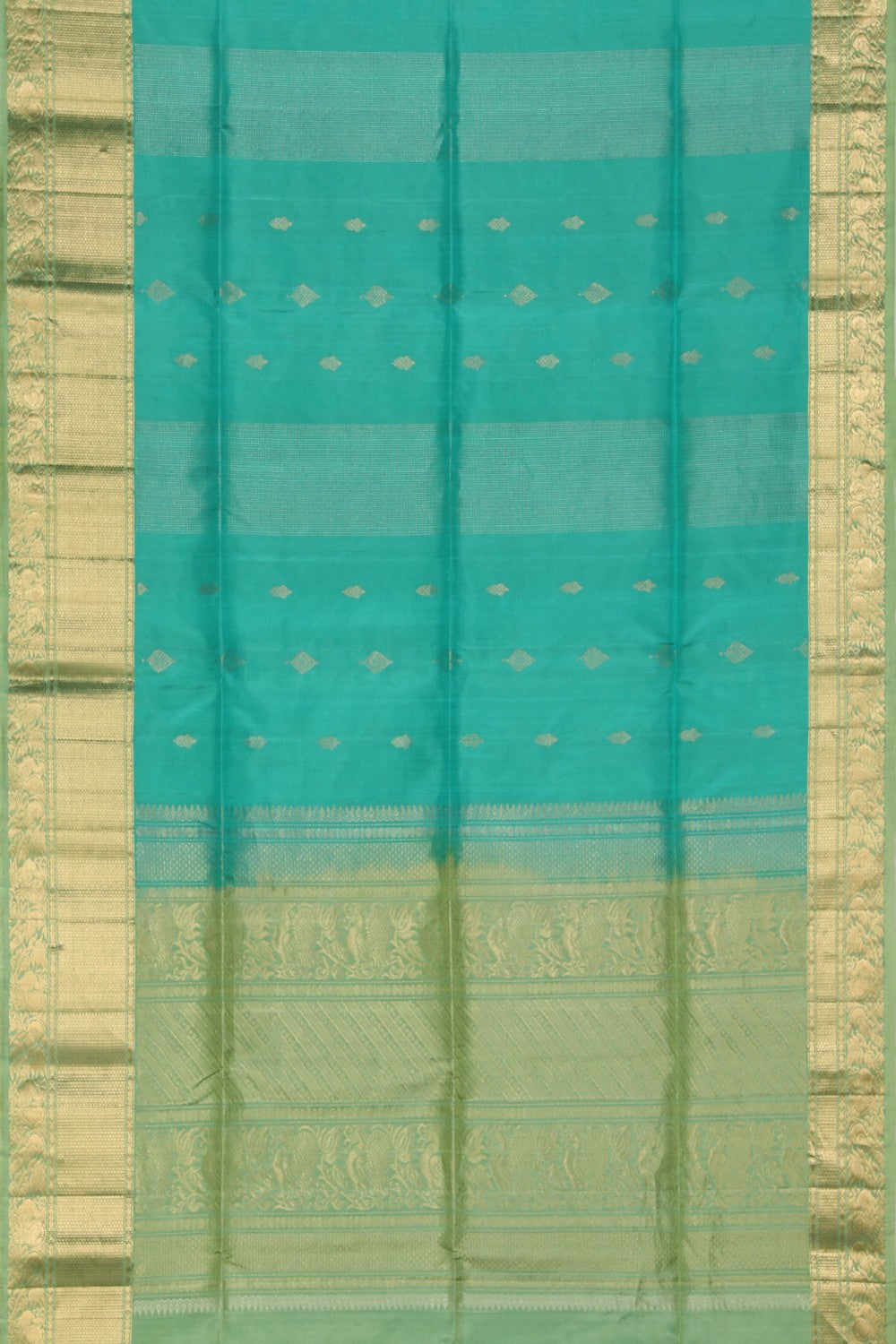 South Silk Sea Green Saree