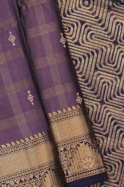 Image of South Silk Purple Saree