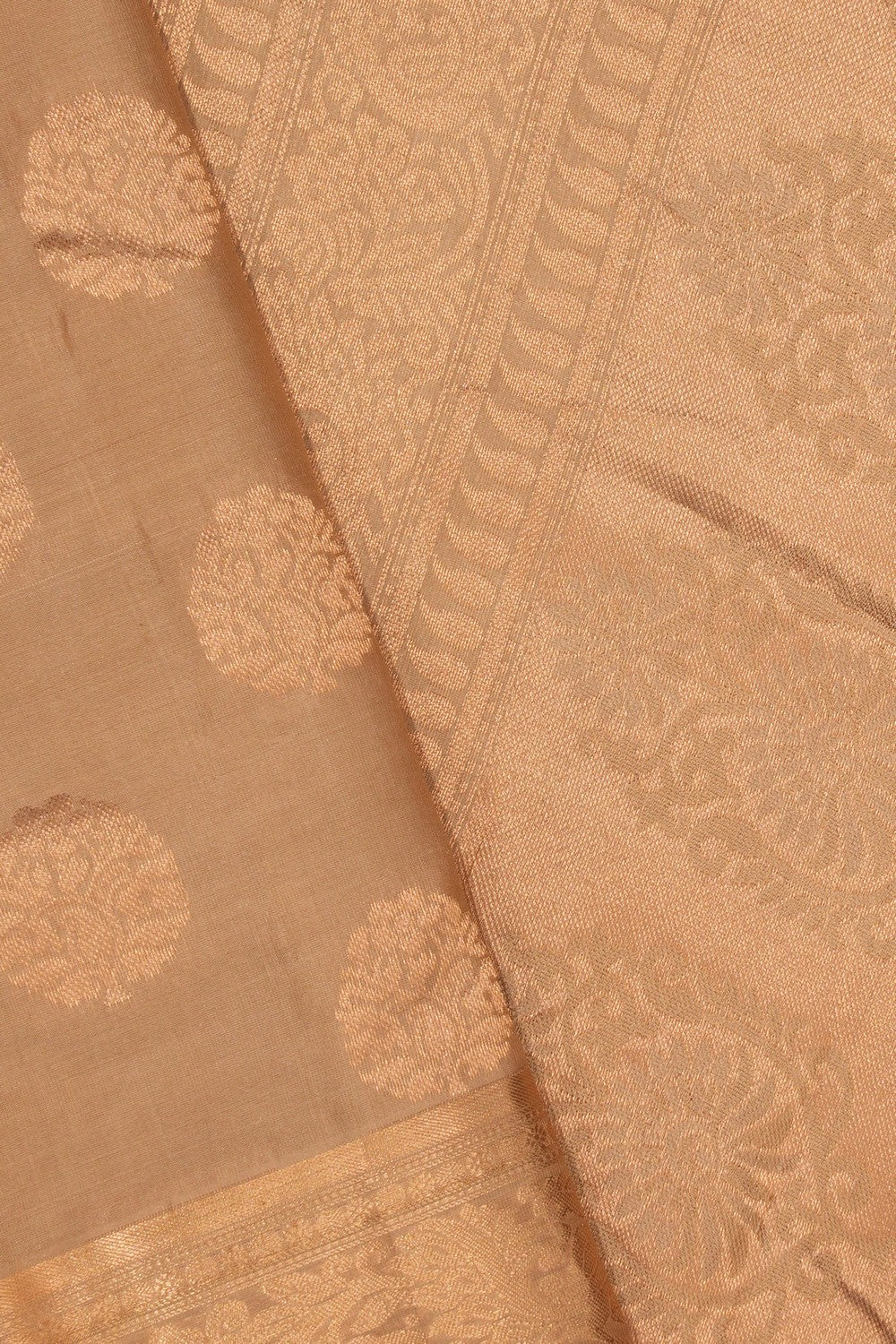 South Silk Beige Saree