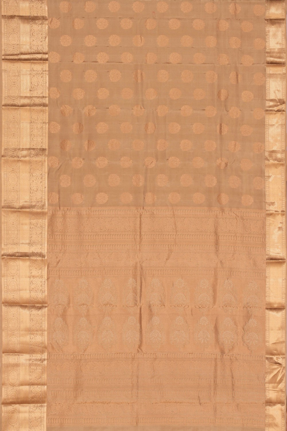 South Silk Beige Saree