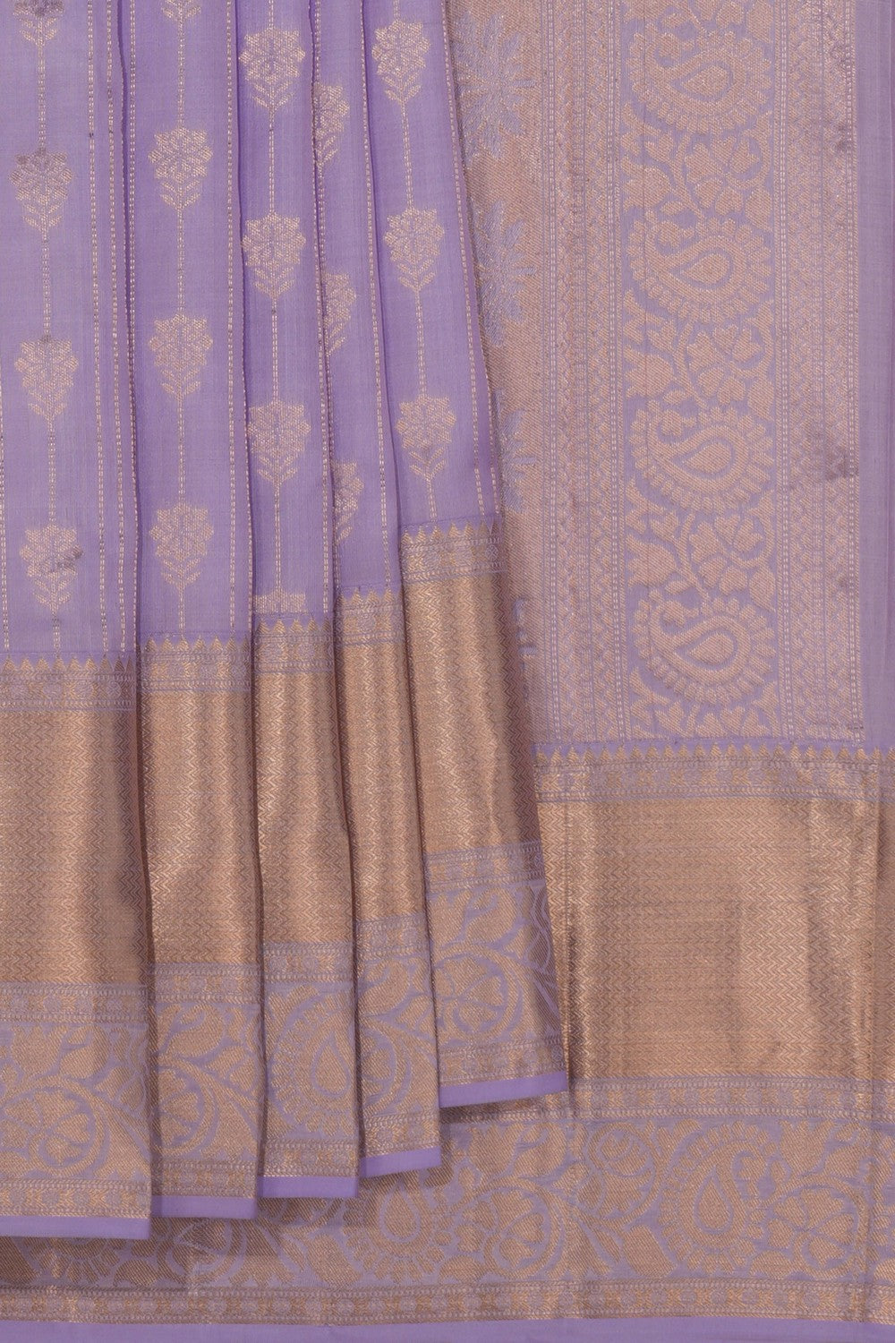 South Silk Purple Saree