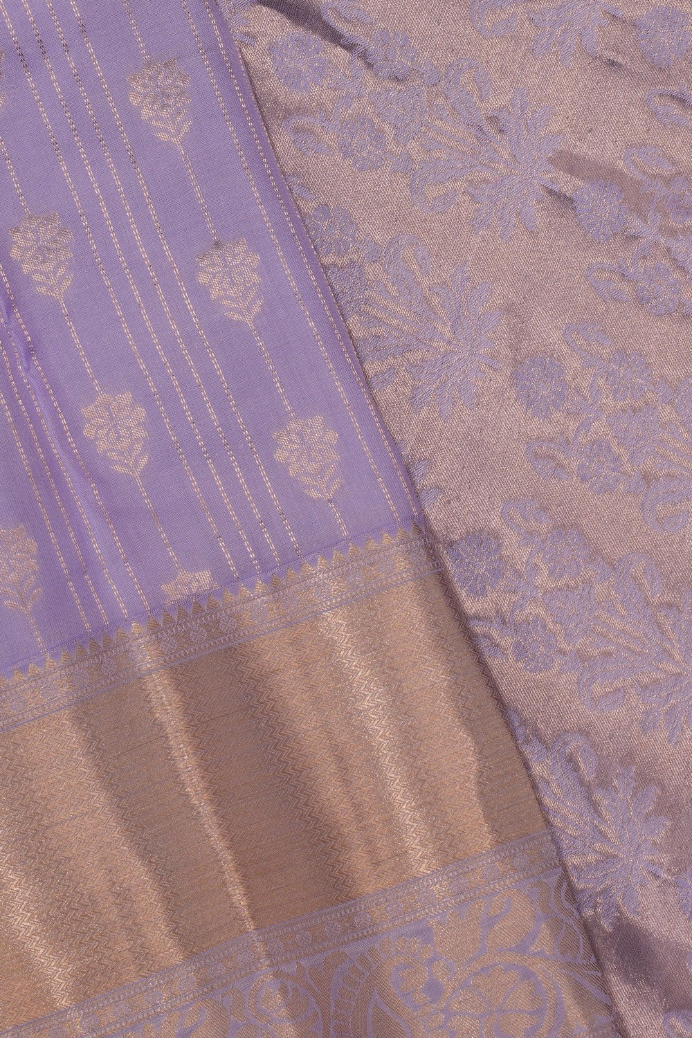 South Silk Purple Saree