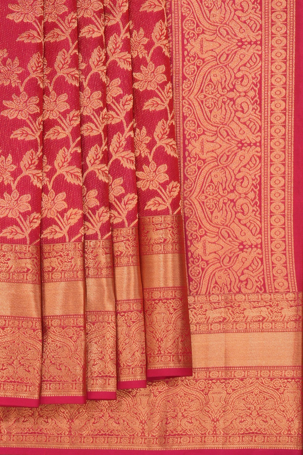 South Silk Red Saree