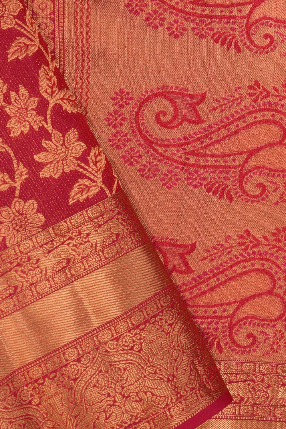 South Silk Red Saree