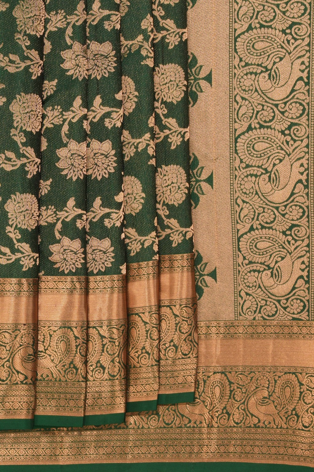 South Silk Green Saree