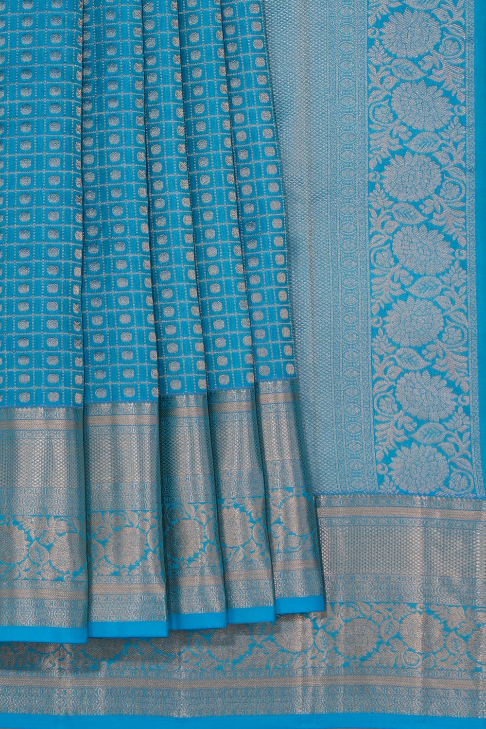 South Silk Blue Saree