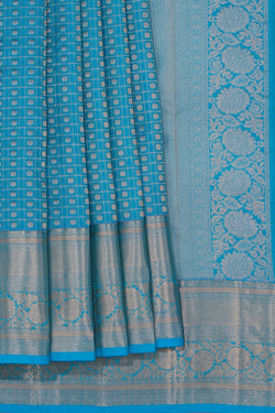 Image of South Silk Blue Saree