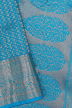 Image of South Silk Blue Saree