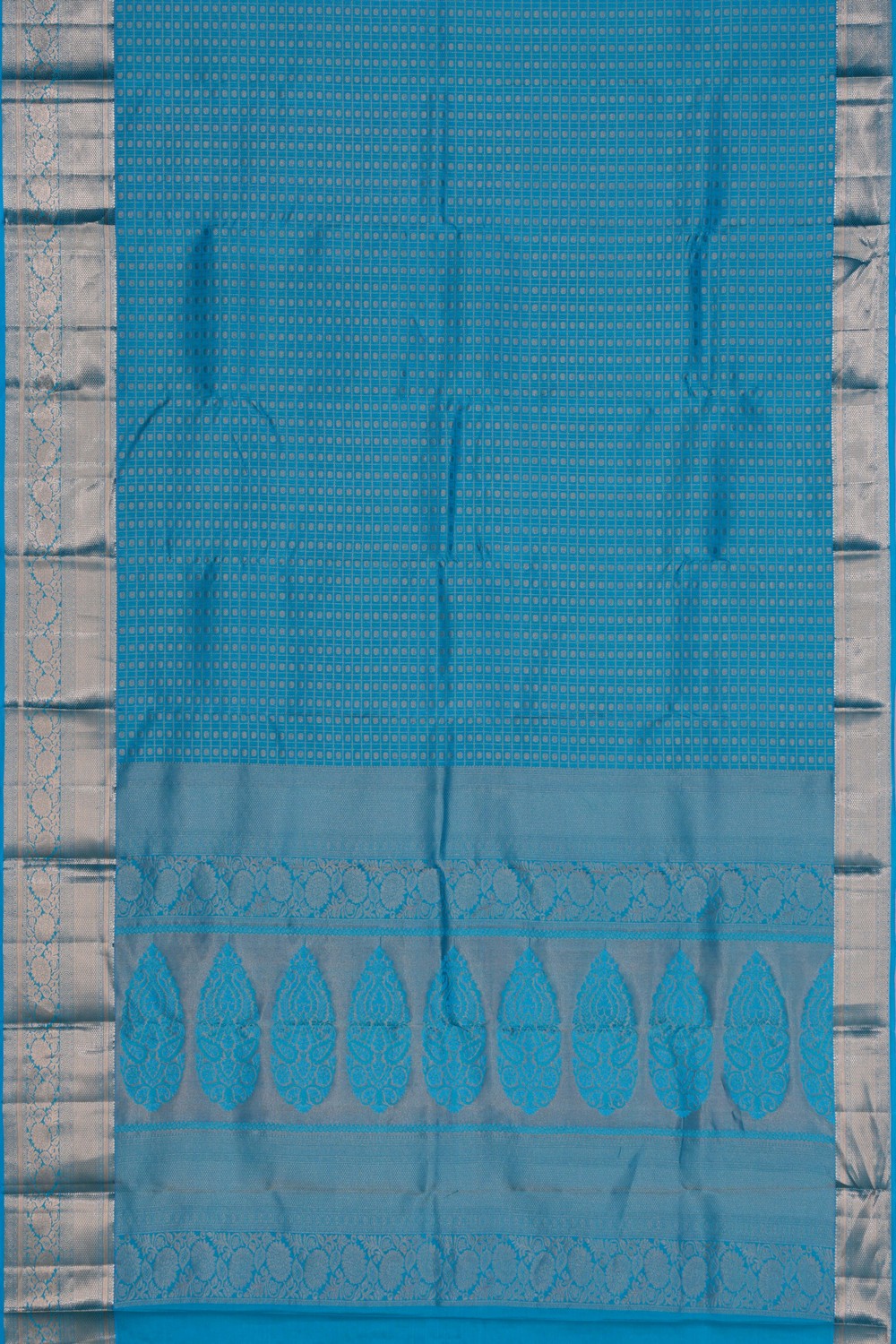 South Silk Blue Saree