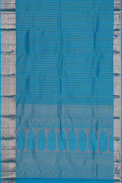 Image of South Silk Blue Saree