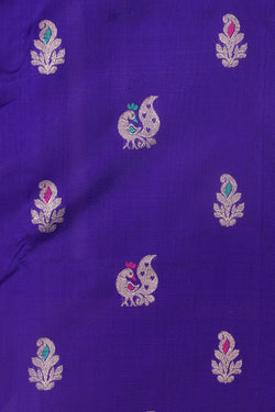 Image of Venkatagiri Silk Purple Saree