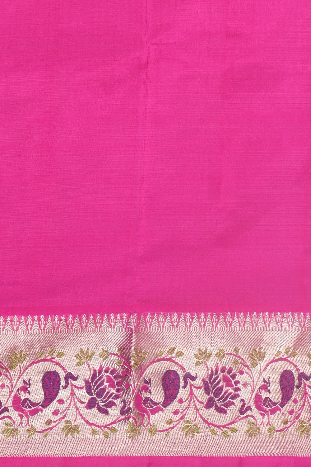 Venkatagiri Silk Fuchsia-Pink Saree