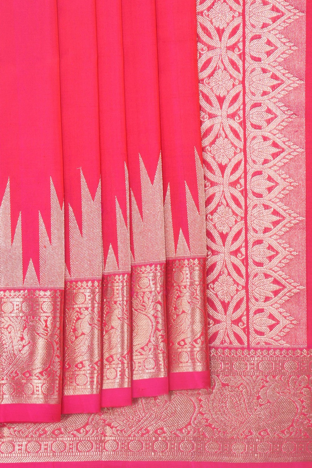 Image of Venkatagiri Silk Pink Saree
