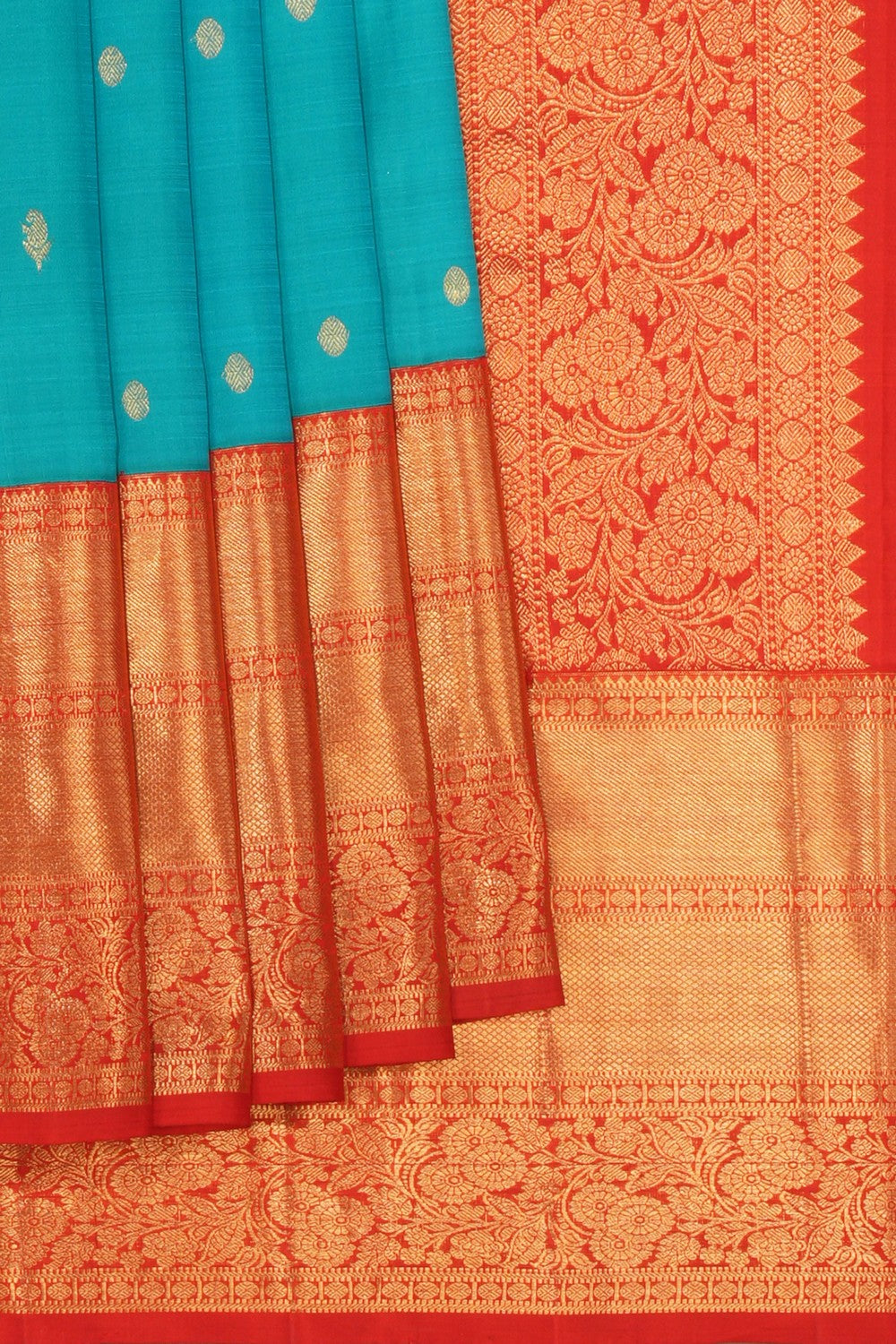 South Silk Blue Saree