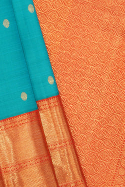 Image of South Silk Blue Saree