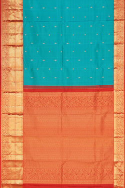 Image of South Silk Blue Saree