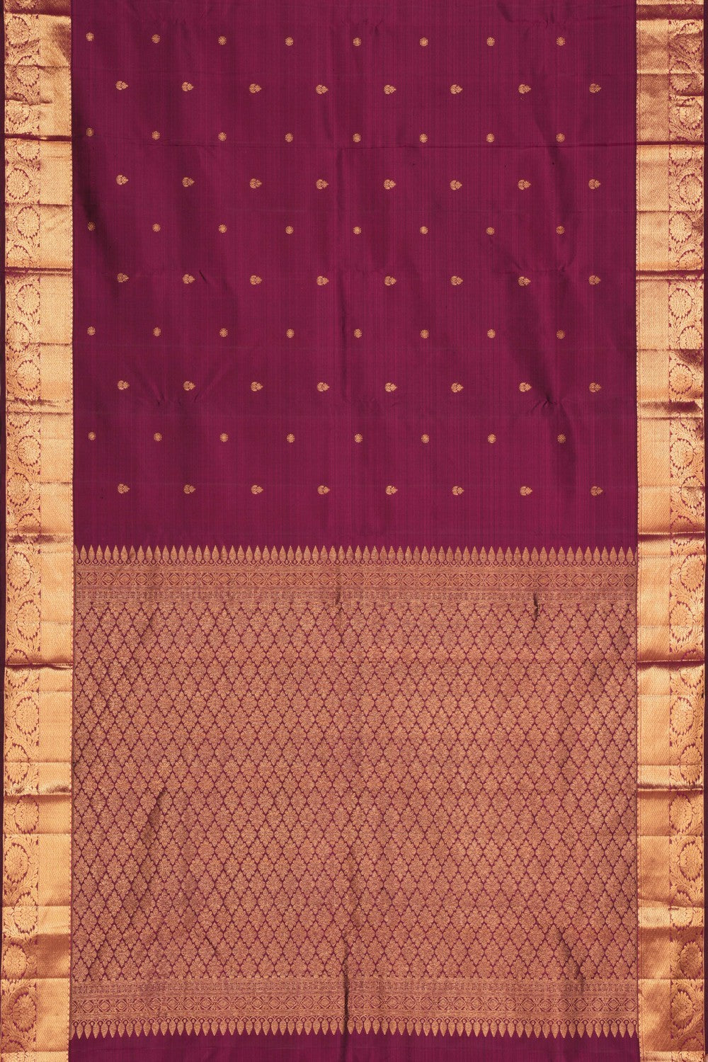 South Silk Plum-Pink Saree