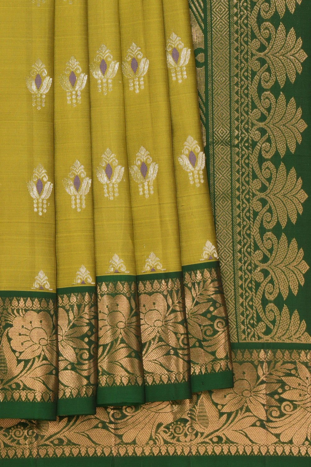 South Silk Green Saree