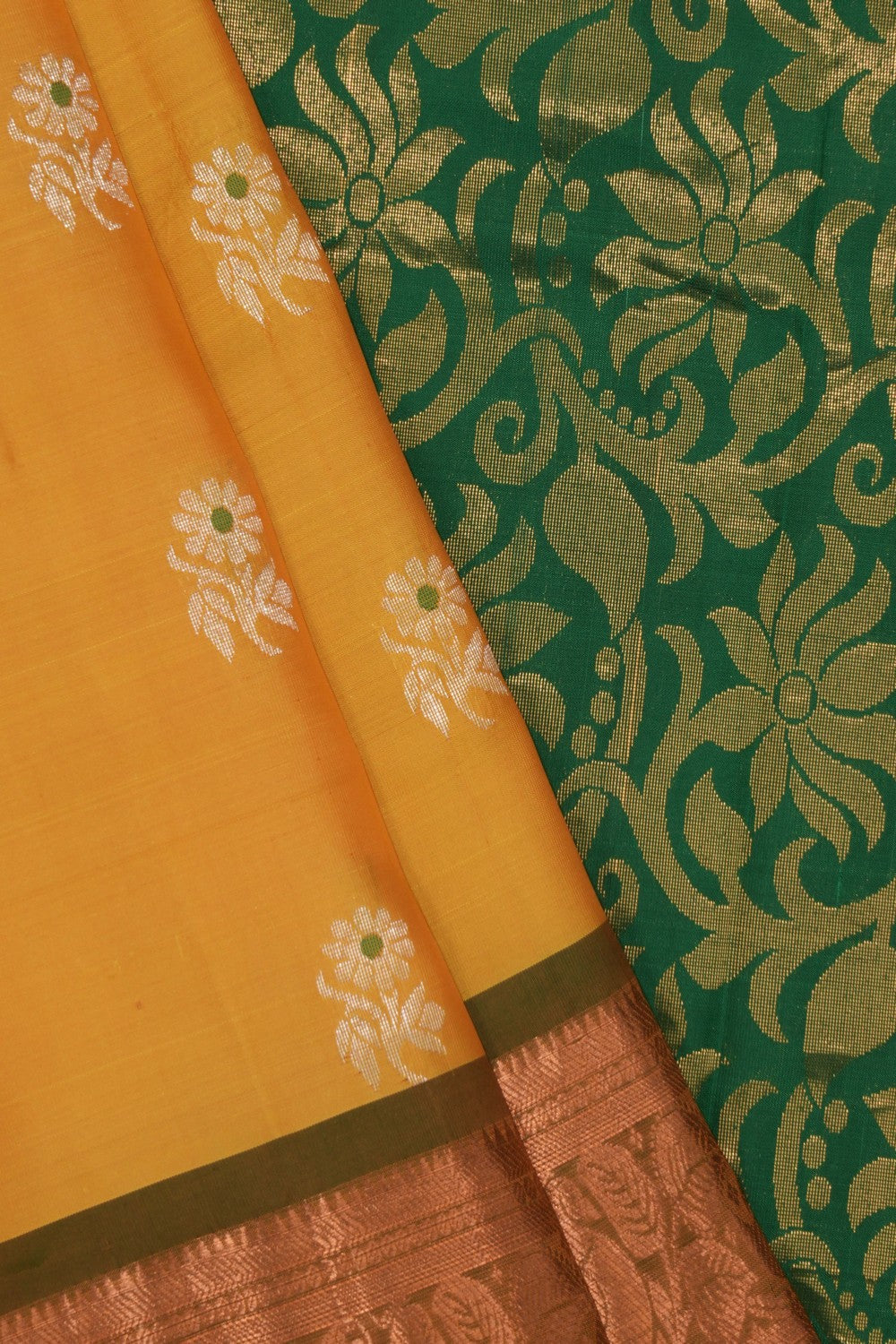 South Silk Yellow Saree