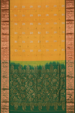 Image of South Silk Yellow Saree