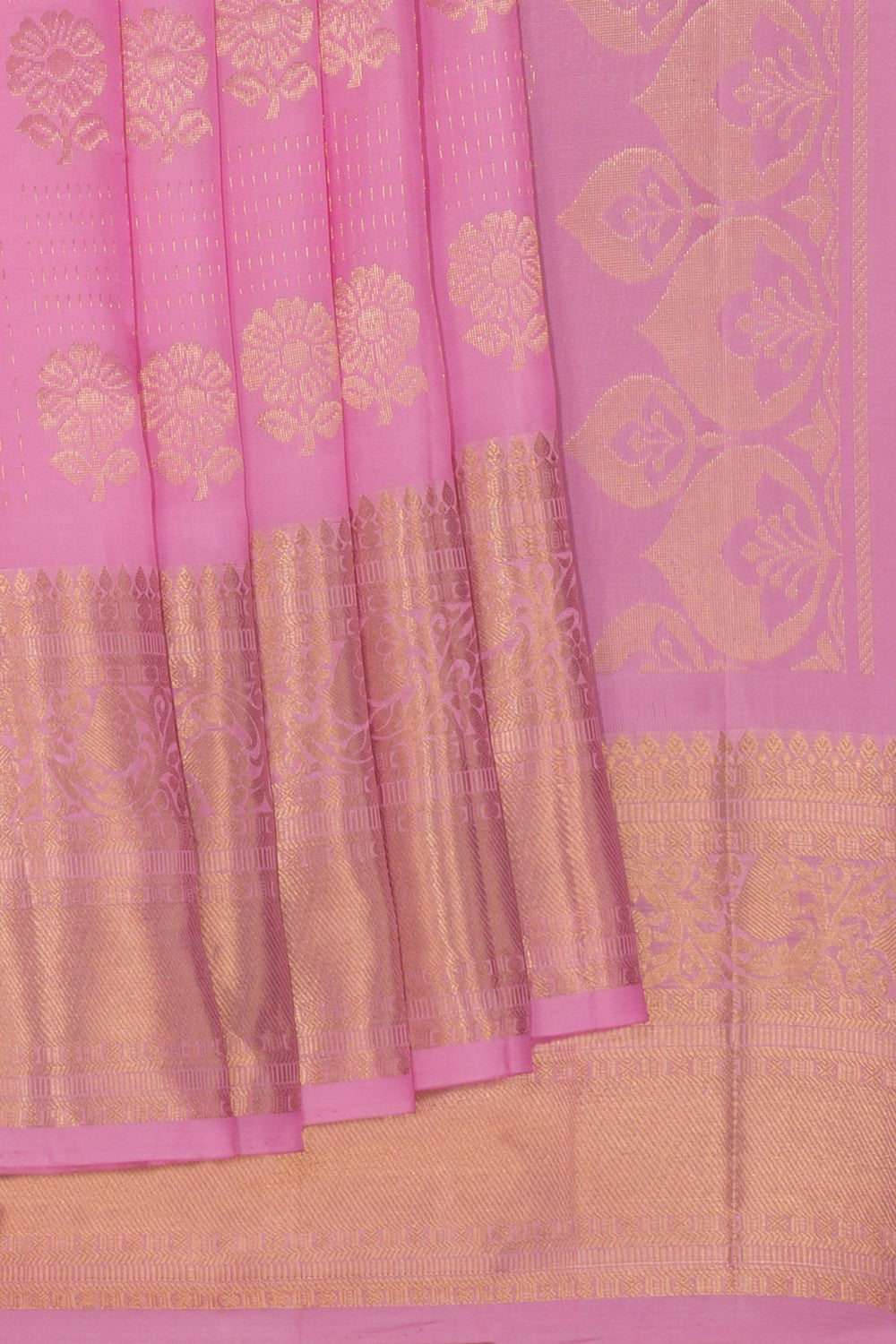 South Silk Lotus Pink Saree