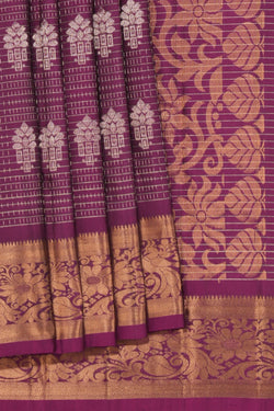 Image of South Silk Violet Saree