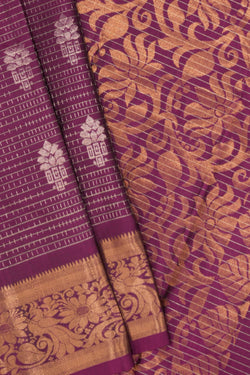 Image of South Silk Violet Saree