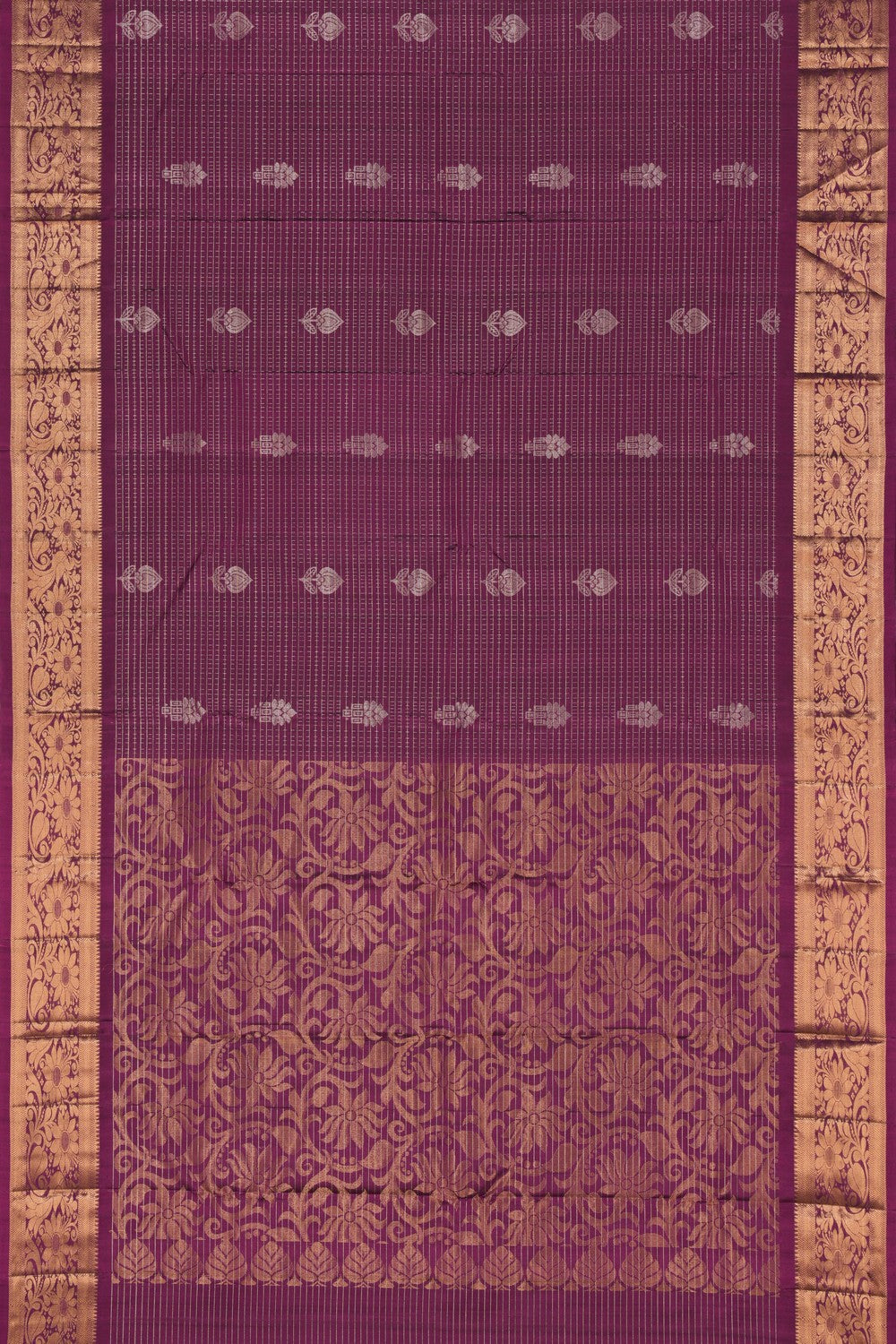 South Silk Violet Saree