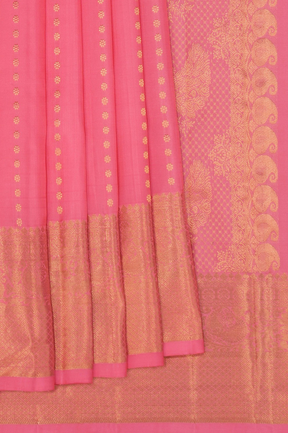 South Silk Pink Saree