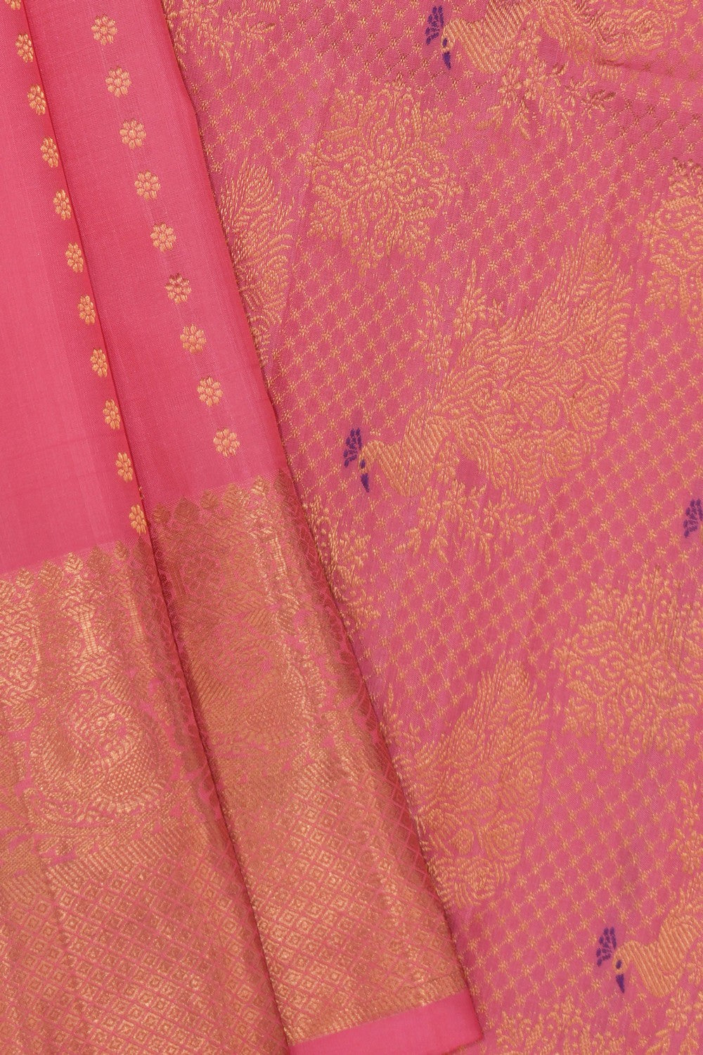 South Silk Pink Saree