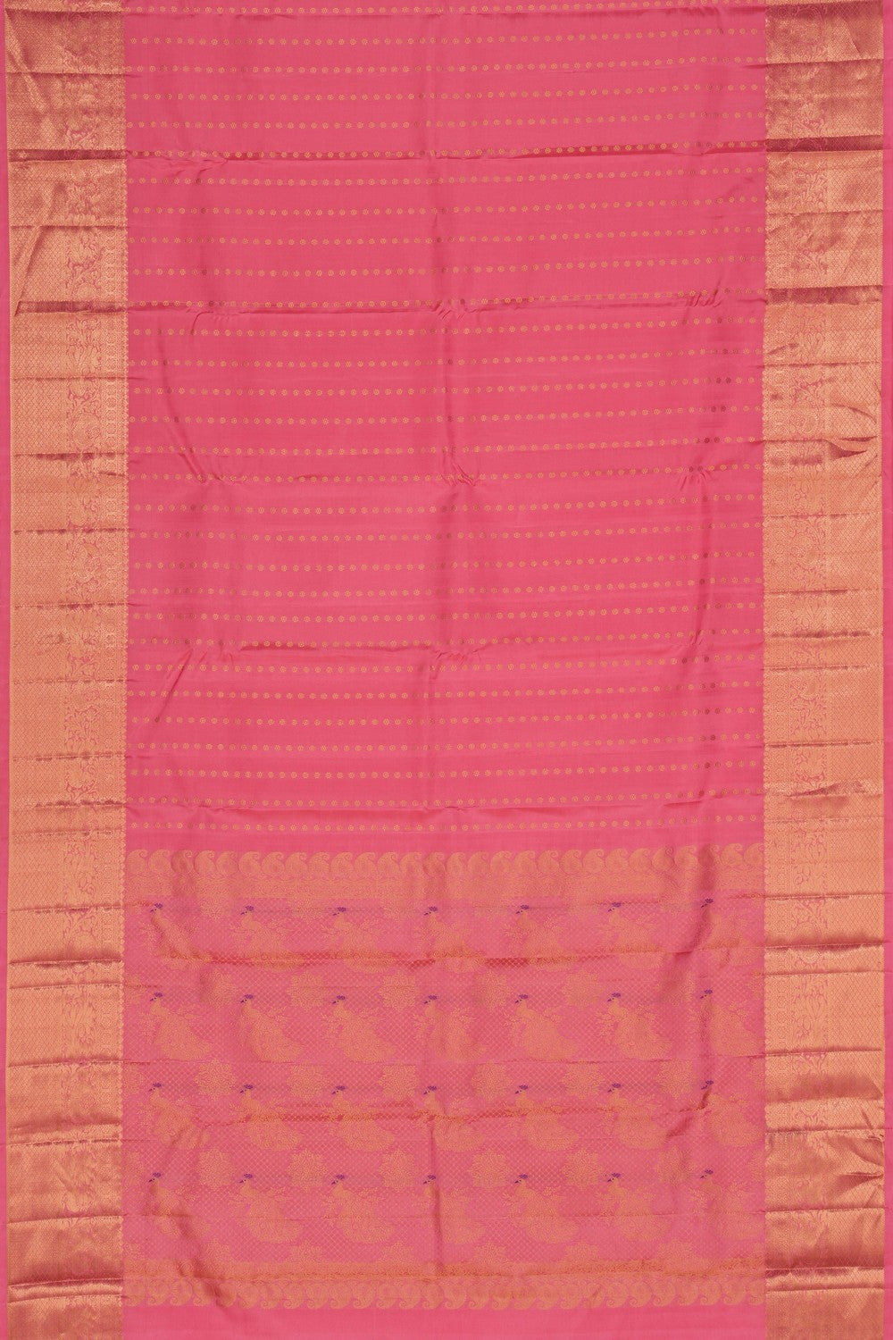 South Silk Pink Saree