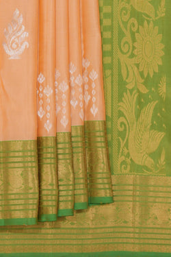 Image of South Silk Peach Saree