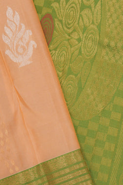 Image of South Silk Peach Saree