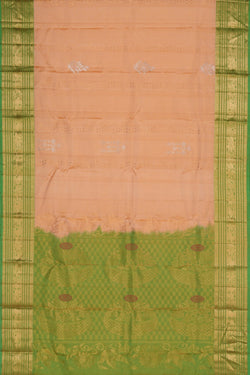 Image of South Silk Peach Saree