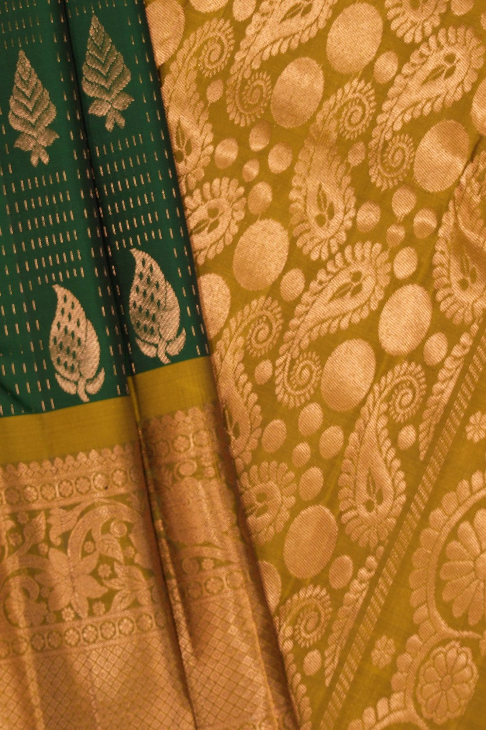 South Silk Green Saree