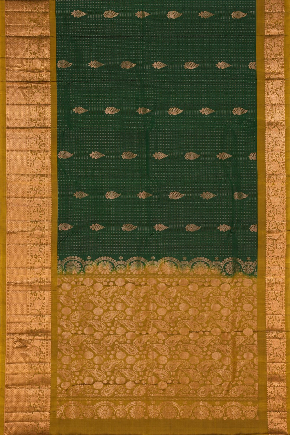 South Silk Green Saree