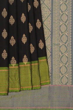 Image of Black Silk Saree