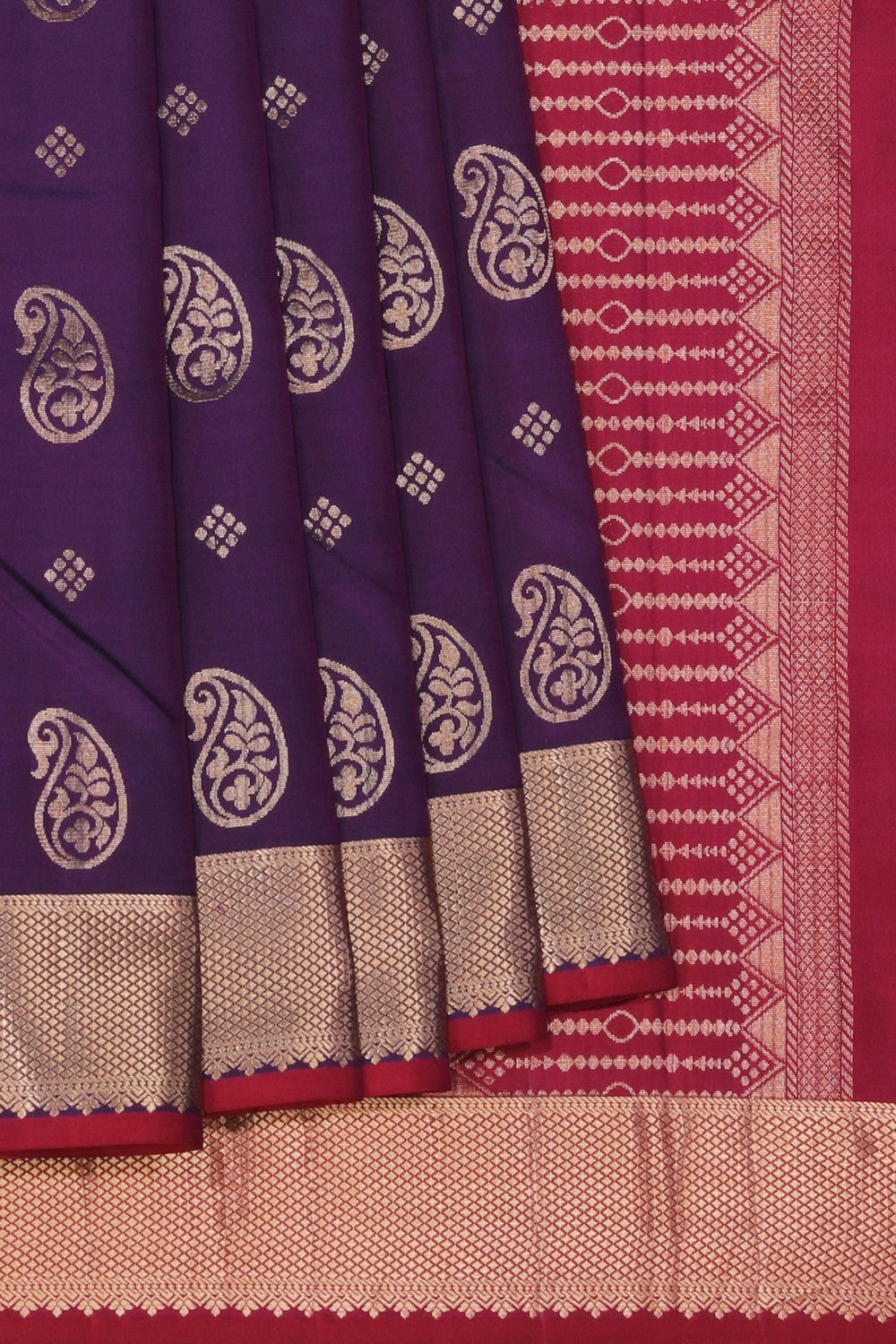 Purple Silk Saree