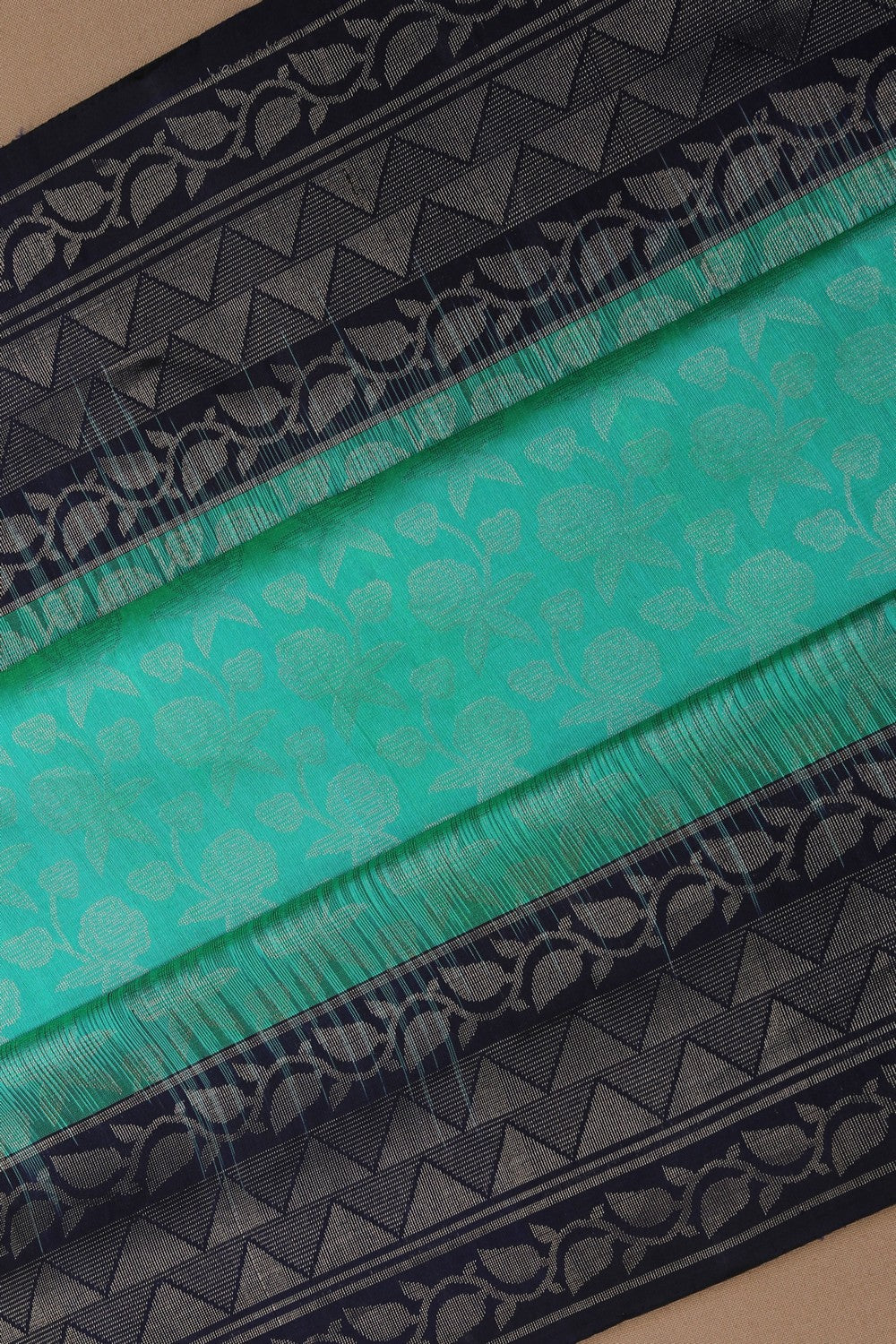Image of South Silk Sea Green Saree